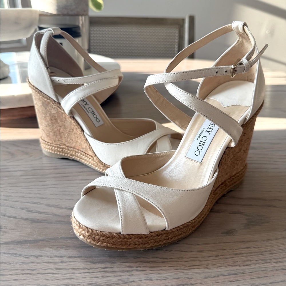 Jimmy Choo Braided Espadrilles IT 38 (size 7.5-8)